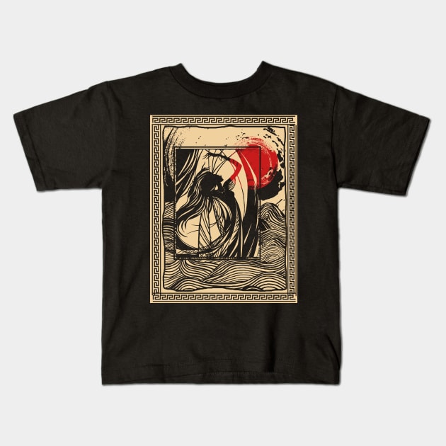 Amphitrite The goddess of the sea Kids T-Shirt by Iravgustane